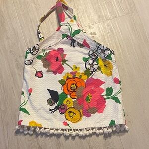 Trina turk floral halter top